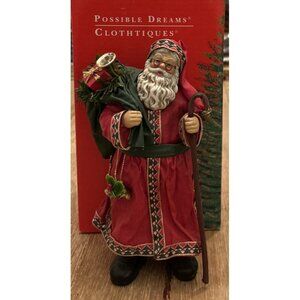 Possible Dreams Clothtique Colonial Santa Ornament Figure 1995 Christmas 714011